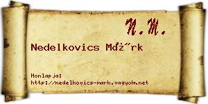Nedelkovics Márk névjegykártya